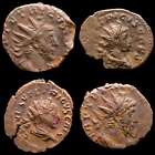 Lucernae Lot Comprising 4 Antoninianus Roman Gaul 1693 Galia 270 274 Ad