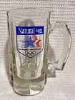 Libby-1984 ?Los Angeles Olympics? Natural Light Ad. Col. Paneled Glass Beer Mug