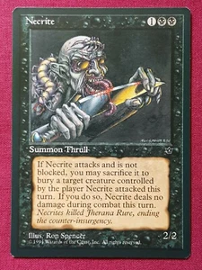 Magic The Gathering FALLEN EMPIRES NECRITE SPENCER black card MTG - Picture 1 of 2