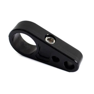Motorcycle 1'' 25mm Black Frame Handlebar Clutch Cable Brake Clamp Cruiser Atv - Picture 1 of 6