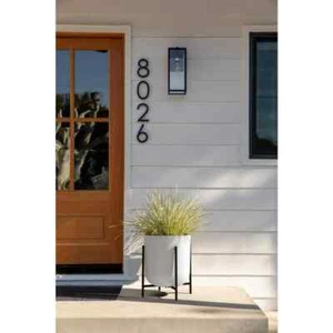 Kona 15 in. Raised with Stand White Plastic Round Planter with Black Stand (2-Pa - Picture 1 of 6