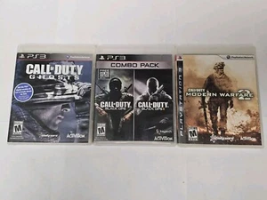 PS3 Call Of Duty Game Lot 3 Black Ops 2 Modern Warfare 2 & Ghosts **SUPER DEAL** - Picture 1 of 16