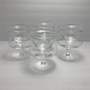 Vintage Shrimp Cocktail Glasses with Inserts/Liners | Set of 4 - Picture 1 of 6