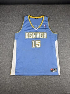 Vintage Nike Carmelo Anthony Rookie Jersey Denver Nuggets Mens XL Blue Swingman - Picture 1 of 9