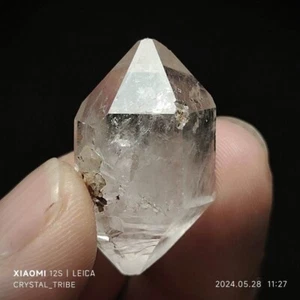 9g Natural Herkimer Diamond Quartz Crystal Double Terminating Healing 4630 - Picture 1 of 18