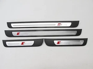 09-16 AUDI B8 A4 S LINE SEDAN DOOR SILL PANEL SCUFF PLATE OEM GENUINE 121824 - Picture 1 of 7