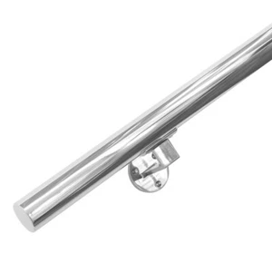 Edelstahl-Treppengeländer - "poliert" - 120 cm + 2 Halterungen - Bild 1 von 7