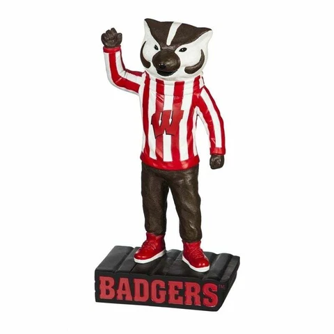 NCAA Wisconsin Badgers MASCOT - Team Garden Statue, New Cover