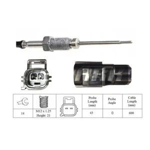 Exhaust Temperature Sensor fits FORD KUGA Mk1 TDCi 2.0D 10 to 12 Lemark 1698639 - Picture 1 of 2
