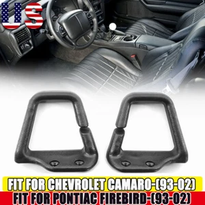 Cinturón de seguridad convertible de ébano para 93-02 Camaro Firebird guías de hombro negro 2 un. - Imagen 1 de 8