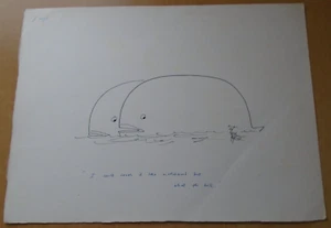 Michael ffolkes, pen & ink "| could crush it.." cartoon. Punch, Private Eye etc. - Picture 1 of 2