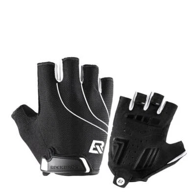 ROCKBROS Fahrradhandschuhe Sport Motorrad Ebike Handschuhe Fingerlose Herren Damen Sommer