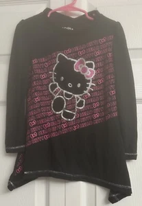 Girls Long Sleeve Black Hello Kitty Shirt Size XS - Picture 1 of 3