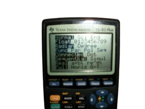 Texas Instruments TI-83 Plus Graphing Calculator W/Cover Tested And Works Great - Picture 1 of 4