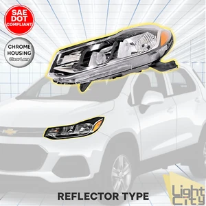 For 2017-2022 Chevy Trax LS Driver Side Halogen Headlight (Reflector Type) LH - Picture 1 of 13