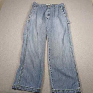 VTG Levis Silvertab Carpenter Jeans Mens 33x32 (Fit 33x31) Blue Faded Baggy - Picture 1 of 10