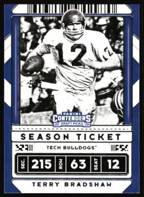 2020 Panini Contenders Draft Picks Terry Bradshaw #94 Bulldogs - Image 1 of 2