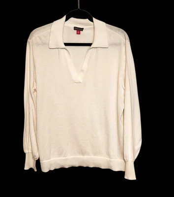 Suéter Vince Camuto Pull Over Cuello en V Antiguo Blanco Mujer Grande Foto 1 de 4