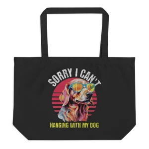Hanging with My Dog Large Eco-Friendly Tote - Picture 1 of 3