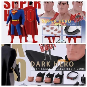 1/6 S-HERO SH004/SH005 Superman Super Hero 12" Collectible Male Action Figure - Picture 1 of 19