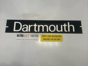 Dartmouth - Plymouth Dartmouth Devon 267 Bus Destination Blind 31” Gift - Picture 1 of 10