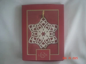 2022 BOXED LENOX SNOW FANTASIES SNOWFLAKE ANNUAL ORNAMENT No Metal Tag - Picture 1 of 6