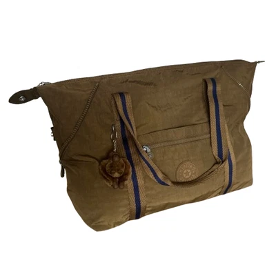 Kipling Reisetasche Dry Laurel Handtasche Affe Anhänger Julien Augen weit geöffnet Kunst M - Bild 1 von 4