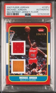 Fleer Jordan RC 2007 reimpresión JSY-FLOOR MICHAEL JORDAN 140/230 PSA auténtico - Imagen 1 de 2