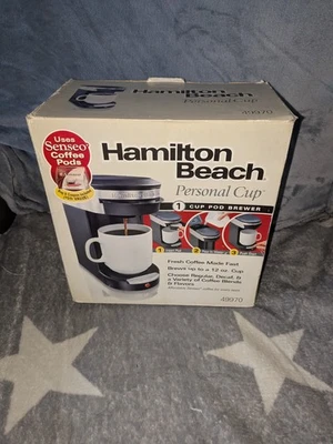 Hamilton Beach Personal One Cup Pod Brewer (Negro) 49970 Nuevo En Caja Foto 1 de 4