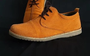 Delicious Junction scarpe arancione corda pelle scamosciata retrò stringate mod anni 60 UK 5 - Foto 1 di 7