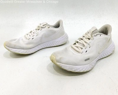 Nike Revolution 5 Triple White Women's Shoes Size 8.5 - Image 1 of 4