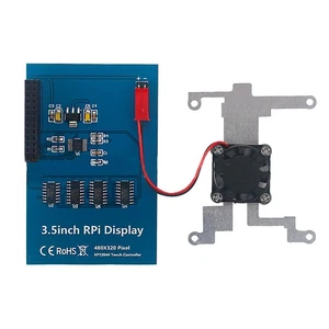 für Raspberry Pi 4B / 3B + Halterung + Lüfter 3,5-Zoll-Display + Shell - Afbeelding 1 van 8