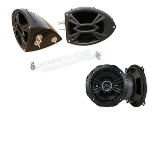 Sea-Doo PWC Marine Kicker Sys DSC50 5 1/4" Gloss Black Speaker Pods Package New - Picture 1 of 5