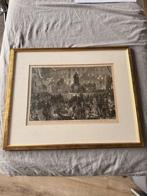 Antiker Kupferstich „Das itzo blühende Jena“ 18. Jh. Fuchs / Püschel gerahmt - Bild 1 von 4