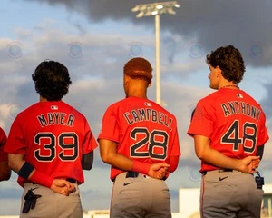 8x10 Photo KRISTIAN CAMPBELL, MERCELO MAYER & ROMAN ANTHONY Red Sox Rookies MLB - Picture 1 of 1