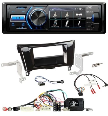 JVC Bluetooth Lenkrad USB DAB Autoradio für Nissan X-Trail Qashqai 2014-2017 - Bild 1 von 4