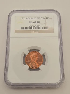 1972 Double Die Obv 1c NGC MS 65 RD - Image 1 of 4