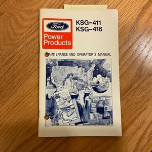 Ford KSG-411/416 1.1 1.6L ENGINE MAINTENANCE OPERATOR MANUAL GUIDE INDUSTRIAL - Picture 1 of 4