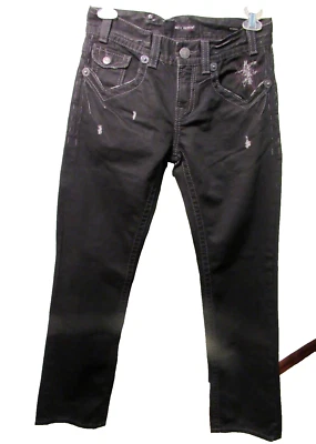 MEK BOSTON ESTILO NEGRO DENIM HOMBRE JEANS 30 X 34 NUEVO CON ETIQUETAS Foto 1 de 4