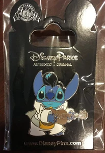 Disney Lilo & Stitch vestido como Elvis tocando una guitarra Ukelele Pin NUEVO LINDO - Imagen 1 de 2