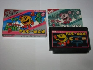 Pacman Pac-Man 1st Print Small Box Famicom NES Japan import boxed CIB US Seller - Picture 1 of 12