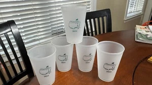 5x Official 2024 Masters Cups Lot CLEAR - Augusta GA National Golf Cups SET - Picture 1 of 6