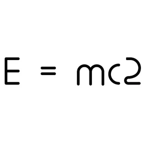 E=MC2 Weatherproof Vinyl Decal - [5 Inch] - Bild 1 von 3