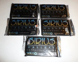 Lote de 5 paquetes de tarjetas de coleccionista SIRIUS GALLERY - de colección 1998 selladas - Imagen 1 de 2