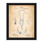 Stethoscope Decor Framed Patent Print, Great Nursing Wall Art