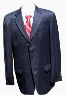 Blazer Linea Uomo Para Hombre Azul Marino Medianoche Lana 3 Botones 44 XL (Puede Lucir Negro) Foto 1 de 4