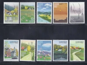 Japan 2014 Memories of Autumn Complete Used Set 82Y Scott# 3729 a-j - Picture 1 of 1