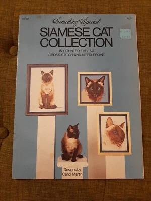 Something Special Cross Stitch Leaflet Siamese Cat Collection 3 Patterns Needlep - Image 1 of 4