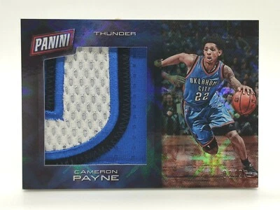 Camiseta deportiva Panini Day Galactic Jumbo 2016-17/25 4 colores reliquia Cameron Payne Thunder Foto 1 de 4