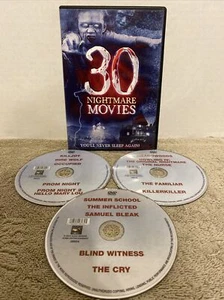 30 (Actually 15) Nightmare Movies DVD Box Set Prom Night The Nurse Cry Inflicted - Picture 1 of 7